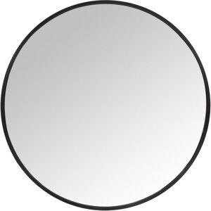Relaxdays round mirror, Ø 50 cm, framed wall-mounted mirror for hallway, bathroom & living room, black Relaxdays round mirror, Ø 50 cm, framed wall-mounted mirror for hallway, bathroom & living room, black