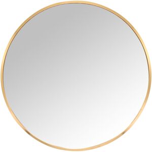 Relaxdays round mirror, Ø 50 cm, framed wall mirror for hallway, bathroom, living room, gold Relaxdays round mirror, Ø 50 cm, framed wall mirror for hallway, bathroom, living room, gold