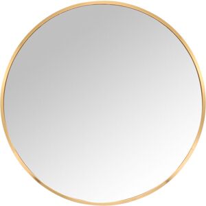 Relaxdays round mirror, Ø 70 cm, with frame, wall mirror for hallway, bathroom, living room, gold Relaxdays round mirror, Ø 70 cm, with frame, wall mirror for hallway, bathroom, living room, gold