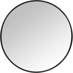 Relaxdays round mirror, Ø 70 cm, with frame, wall mirror for hallway, bathroom, living room, hanging, black Relaxdays round mirror, Ø 70 cm, with frame, wall mirror for hallway, bathroom, living room, hanging, black