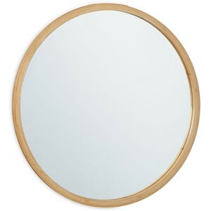 Round Mirror, Bamboo Frame, ø 61 cm, Wall Mounted, Bathroom & Toilet, Hallway & Bedroom, Living Room, Natural - Relaxdays Round Mirror, Bamboo Frame, ø 61 cm, Wall Mounted, Bathroom & Toilet, Hallway & Bedroom, Living Room, Natural - Relaxdays