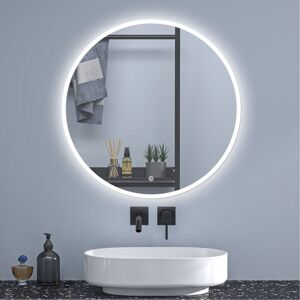 Sky Bathroom - sky 80cm Round Bathroom Anti-Fog led Mirror with Dimmable 3 Lighting Modes,Touch Switch,Wall-Mounted IP44 Mirror Sky Bathroom - sky 80cm Round Bathroom Anti-Fog led Mirror with Dimmable 3 Lighting Modes,Touch Switch,Wall-Mounted IP44 Mirror