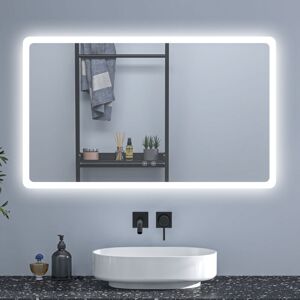 Sky Bathroom - Anti-Fog led Mirror with Shaver Socket & Bluetooth, Adjustable 3-Colour led Light,Touch Switch,100x60cm Sky Bathroom - Anti-Fog led Mirror with Shaver Socket & Bluetooth, Adjustable 3-Colour led Light,Touch Switch,100x60cm