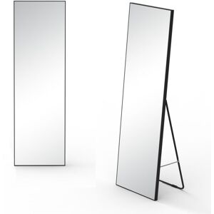 Sky Bathroom - Black Freestanding Rectangular Mirror or Wall Mounted ,Fitness Full Length Mirror for Home and Gym-50150cm Sky Bathroom - Black Freestanding Rectangular Mirror or Wall Mounted ,Fitness Full Length Mirror for Home and Gym-50150cm