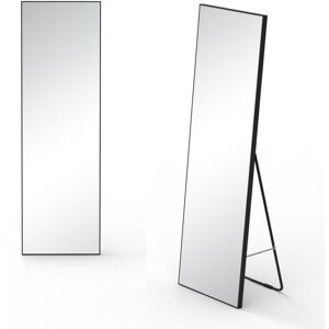 Sky Bathroom - Black Freestanding Rectangular Mirror or Wall Mounted ,Fitness Full Length Mirror for Home and Gym-50140cm Sky Bathroom - Black Freestanding Rectangular Mirror or Wall Mounted ,Fitness Full Length Mirror for Home and Gym-50140cm