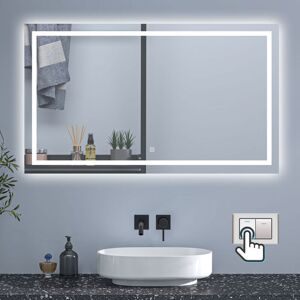 Sky Bathroom - sky Wall-Mounted Bathroom Anti-Fog led Mirror with 3 Lighting Modes,Memory Function,Touch Switch Vanity Mirror - 150x80 cm Sky Bathroom - sky Wall-Mounted Bathroom Anti-Fog led Mirror with 3 Lighting Modes,Memory Function,Touch Switch Vanity Mirror - 150x80 cm