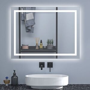 Sky Bathroom - sky Wall-Mounted Bathroom Anti-Fog led Mirror with 3 Lighting Modes,Memory Function,Touch Switch Vanity Mirror - 90x60 cm Sky Bathroom - sky Wall-Mounted Bathroom Anti-Fog led Mirror with 3 Lighting Modes,Memory Function,Touch Switch Vanity Mirror - 90x60 cm