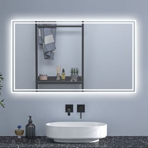 Sky Bathroom - sky Wall-Mounted Bathroom Smart led Mirror with Anti-Fog & Bluetooth,Dimmable 3 Colour,Memory Function Touch Switch Vanity Mirror Sky Bathroom - sky Wall-Mounted Bathroom Smart led Mirror with Anti-Fog & Bluetooth,Dimmable 3 Colour,Memory Function Touch Switch Vanity Mirror