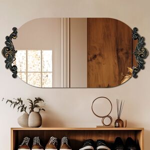 Luvodi - Traditional Vintage Ornate Baroque Mirror Oval Wall Mirror - 60x120cm Luvodi - Traditional Vintage Ornate Baroque Mirror Oval Wall Mirror - 60x120cm