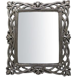 Biscottini - Vertical/horizontal mirror Table mirror Hanging mirror 31x2x36 cm Desk makeup mirror Silver finish Bathroom mirror Biscottini - Vertical/horizontal mirror Table mirror Hanging mirror 31x2x36 cm Desk makeup mirror Silver finish Bathroom mirror