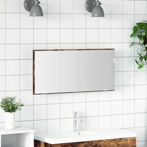 Bathroom Mirror Brown 80 x 8.5 x 37 cm Engineered Wood Vidaxl Bathroom Mirror Brown 80 x 8.5 x 37 cm Engineered Wood Vidaxl