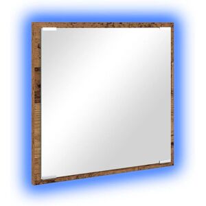 Led Bathroom Mirror Old wood 40 x 8.5 x 37 cm Engineered Wood Vidaxl Led Bathroom Mirror Old wood 40 x 8.5 x 37 cm Engineered Wood Vidaxl