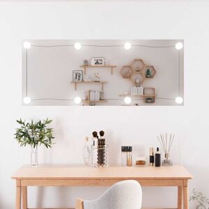 Wall Mirror with LED Lights 40x100 cm Glass Rectangle vidaXL Wall Mirror with LED Lights 40x100 cm Glass Rectangle vidaXL