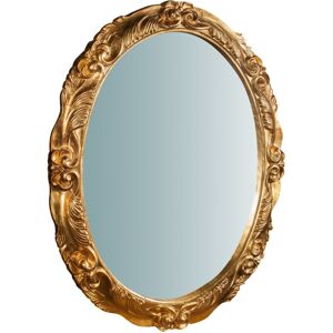 Biscottini - W98XDP7XH78 cm Made in Italy sized antiqued gold leaf finish vertical/horizontal Hanging Wall Mirror Biscottini - W98XDP7XH78 cm Made in Italy sized antiqued gold leaf finish vertical/horizontal Hanging Wall Mirror