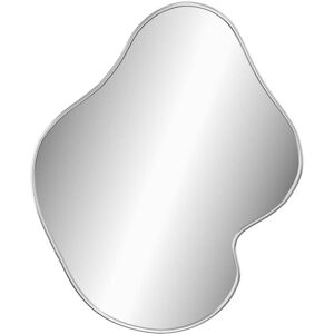vidaXL Silver Wall Mirror 50x40 cm - Bathroom Vanity Decor vidaXL Silver Wall Mirror 50x40 cm - Bathroom Vanity Decor