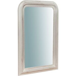 Biscottini - Wall mirror White wooden mirror 43x69x4 cm Made in Italy Decorative hanging mirror Long mirror Vertical horizontal mirror Biscottini - Wall mirror White wooden mirror 43x69x4 cm Made in Italy Decorative hanging mirror Long mirror Vertical horizontal mirror