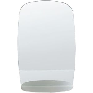 Beliani Wall Mirror Silver 40x60cm with Shelf - Wall Mounted Decorative Mirror Beliani Wall Mirror Silver 40x60cm with Shelf - Wall Mounted Decorative Mirror