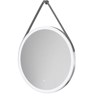 Wholesale Domestic - Colorado Polished Chrome Frame with Silver Strap 600mm Round Illuminated Dimmable led Mirror with Demister and Touch Sensor Wholesale Domestic - Colorado Polished Chrome Frame with Silver Strap 600mm Round Illuminated Dimmable led Mirror with Demister and Touch Sensor