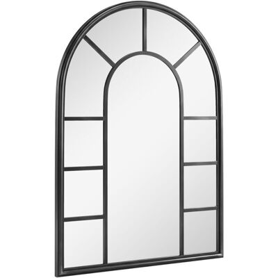 Outsunny Arched Mirror, Decorative Wall Mirrors, Black Outsunny Arched Mirror, Decorative Wall Mirrors, Black