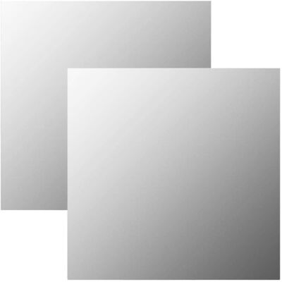 vidaXL Wall Mirror 60x60cm Set - Square Glass Decor vidaXL Wall Mirror 60x60cm Set - Square Glass Decor