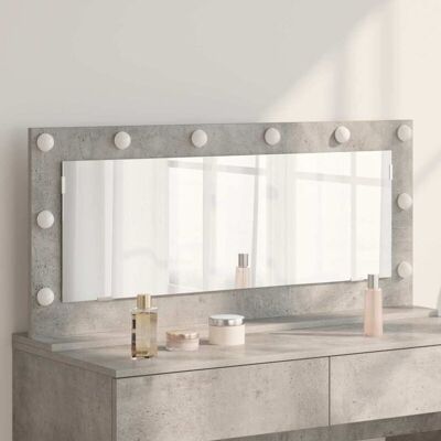 Vidaxl Concrete Gray Vanity Mirror - Modern Large Bathroom Mirror Vidaxl Concrete Gray Vanity Mirror - Modern Large Bathroom Mirror