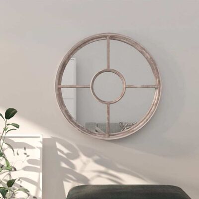 vidaXL Sand Round Mirror 60x4 cm - Indoor Use vidaXL Sand Round Mirror 60x4 cm - Indoor Use