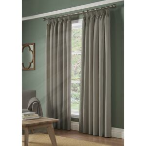 ALAN SYMONDS 100% Blackout Pencil Pleat Taped Top Curtains Grey 61 x 54 - Grey