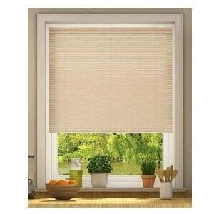 Newedgeblinds - 152cm Drop, 25mm Slat pvc Venetian Blind120cm Natural