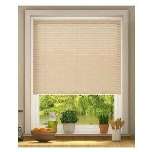 Newedgeblinds - 152cm Drop, 25mm Slat pvc Venetian Blind150cm Natural