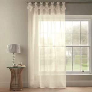 Alan Symonds - Tiara Dolly Diamante Tab Top Curtain Panel (Cream, 57 x 72 [145x183cm]) - Cream