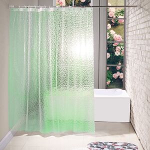 Mildew Resistant Shower Curtains, Eva Waterproof Curtains, Green - Alwaysh