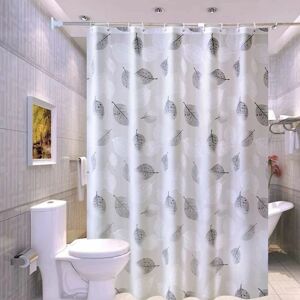 HOOPZI Bathroom Shower Curtain Liner - Frosted Translucent 100% peva 3D Effect Design Waterproof Bath Shower Curtain Liner, Eco-Friendly, Rust Proof