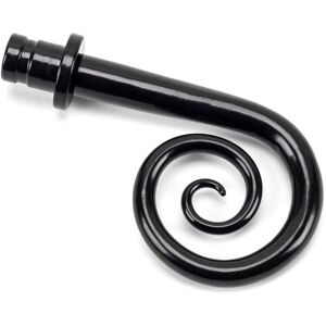 From The Anvil - Black Monkeytail Curtain Finial (pair)