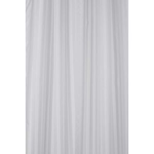Croydex - Regency Stripe Hook 'n' Hang Shower Curtain, White - White