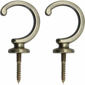 TINOR Curtain Tiebacks, 1 Pair Curtain Tiebacks Hooks, Curtain Tiebacks Decorative Hooks, Made of Zinc Alloy, Durable, Exquisite, Suitable for Curtains