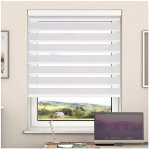 NEWEDGEBLINDS Day And Night Zebra Roller Blind with Cassette(Amphora, 75cm x 220cm)