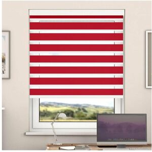 Newedgeblinds - Day And Night Zebra Roller Blind with Cassette(Pepper, 140cm x 220cm)