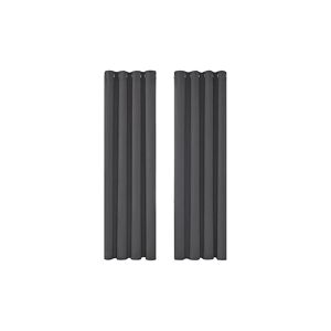 Deconovo - Super Soft Solid Thermal Curtains Eyelet Blackout Curtains for Nursery 55x79 Inch 2 Panels Dark Gray - Dark Grey