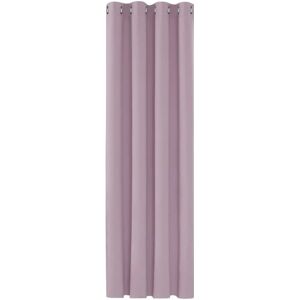 Eyelet Solid Blackout Curtain 1 Panel 52 x 63 Inch Baby Pink - Baby Pink - Deconovo