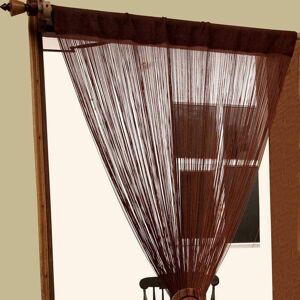Homescapes - homecapes Polyester Chocolate String Curtain - Brown
