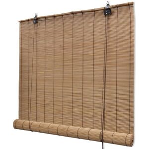 Roller Blind Bamboo 150x160 cm Brown VD11760 - Hommoo