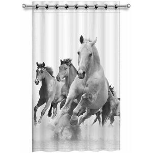 Neige - Horse Discovery Window Curtain Curtains Bedroom Living Room Kitchen Curtains 130x210cm a 32249