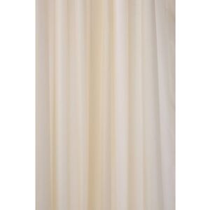 Croydex - Plain Ivory Textile Shower Curtain