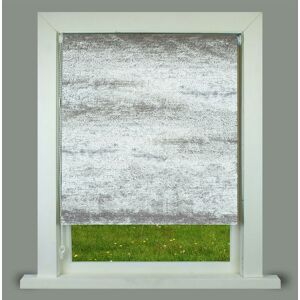 Alan Symonds - Luxury Living Crushed Velvet Grey Roller Blind 180x165cm Trimmable Polyester Roller Blind - Grey