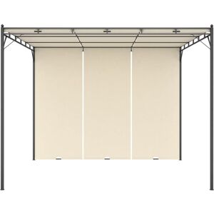 Berkfield Home - Mayfair Garden Gazebo with Side Curtain 3x3x2.25m Cream