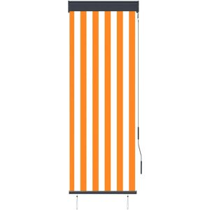 BERKFIELD HOME Mayfair Outdoor Roller Blind 60x250 cm White and Orange