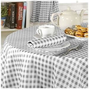 EMMA BARCLAY Molly Charcoal Gingham Check Kitchen Curtains Pencil Pleat 46x42 Dining Room Linen - Multicoloured