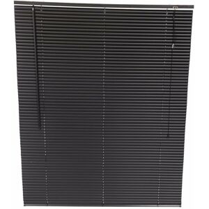 120 x 150cm pvc Black Home Office Venetian Window Blinds with Fixings - Oypla