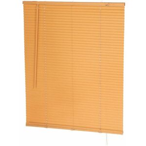 Oypla 80 x 150cm PVC Teak Wood Grain Effect Home Office Venetian Window Blinds with Fixings