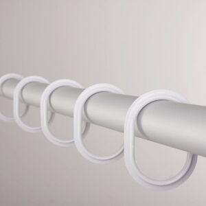 Berkfield Home - ridder Shower Curtain Rings White 49301